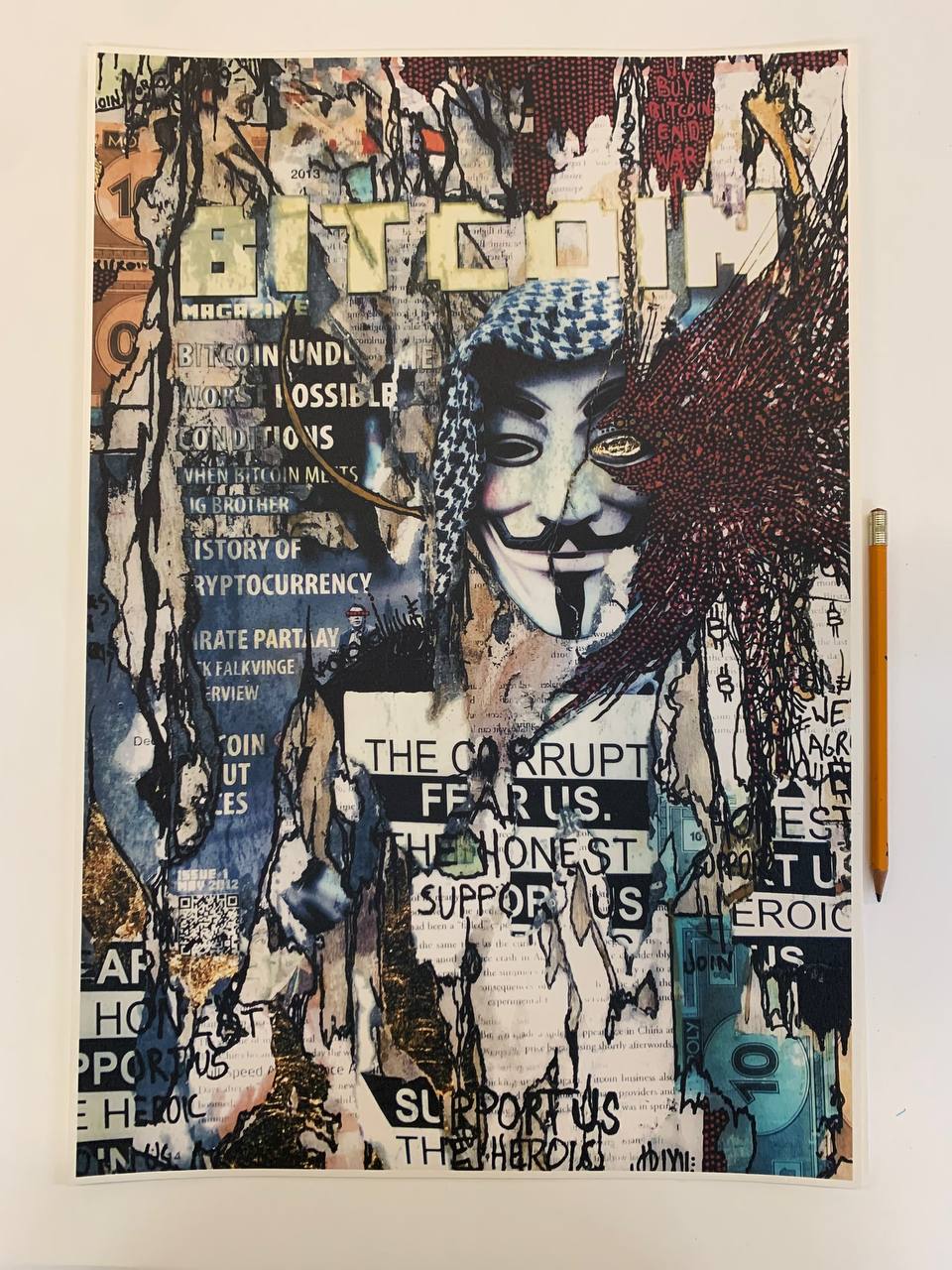 Bitcoin Magazine Issue 01 Hand Painted Giclée 2023