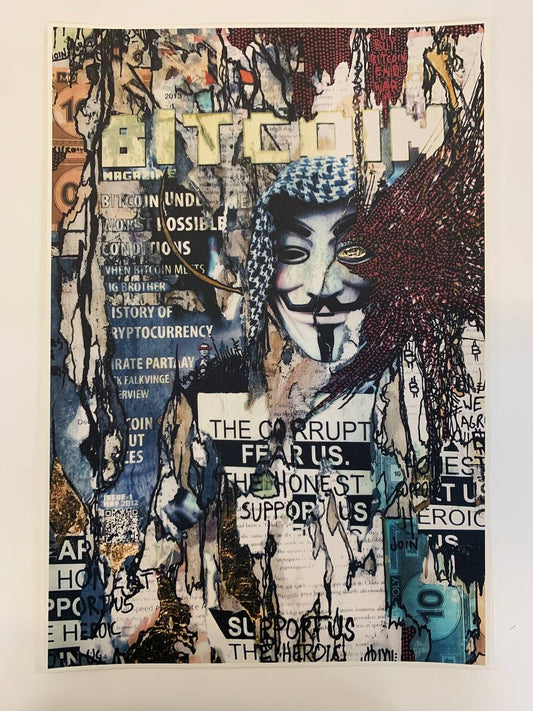 Bitcoin Magazine Issue 01 Hand Painted Giclée 2023